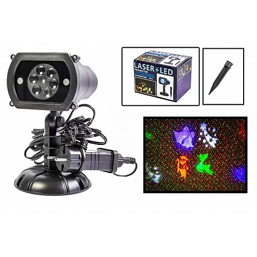 Новорічний вуличний лазерний проектор Yufeng X-Laser XX-MIX-1005 Чорний