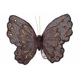 Декоративная бабочка на клипсе BonaDi Коричневый (117-912)