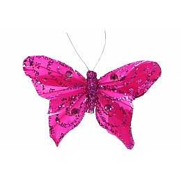 Декоративная бабочка на клипсе BonaDi Розовый (117-888-8)