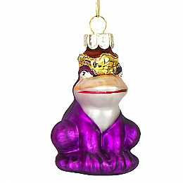 Ялинкова іграшка BonaDi Царівна-Жаба 7.5 см Фіолетовий (172-911)