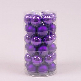 Кульки скляні Flora D-3,8 см 36 шт. (44503)