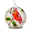 Куля новорічна Elisey Куля з пташкою 10 см Різнокольоровий (096NB)