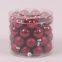 Кульки скляні Flora D-3 см. 45шт.(44553)