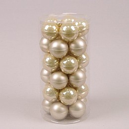 Кульки скляні Flora D-5,7 см. 30 шт.(44582)