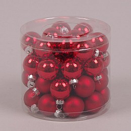Кульки скляні Flora D-3 см. 45шт.(44539)