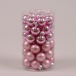 Кульки скляні Flora D-2,5 см. 48 шт.(44526)