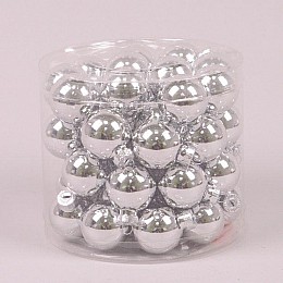 Кульки скляні Flora D-3 см. 45шт.(44555)