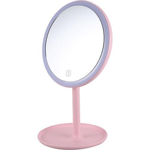 Зеркало с LED подсветкой WS круглое W8 Pink (kz174-hbr)