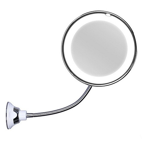 Косметичне дзеркало з LED підсвічуванням NUBrilliance Ultra Flexible на гнучкій ніжці White (3_01479)