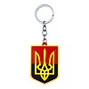 Брелок на ключи Magnet резиновый Герб Украины Трезубец 5,5x4,1x0,3 см Черно-красный (19411)
