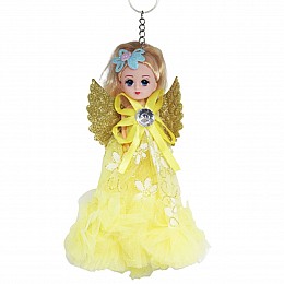 Кукла-брелок з крилами Ангел жовтий MiC (ASR176)