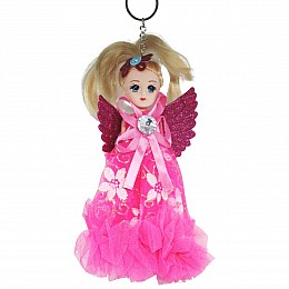Кукла-брелок з крилами Ангел малиновий MiC (ASR176)