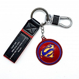 Брелок на рюкзак Jsstore Супермен Круглый Красный