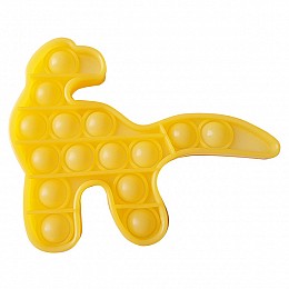 Игрушка антистресс Pop It Люминесцентный Жёлтый Динозавр