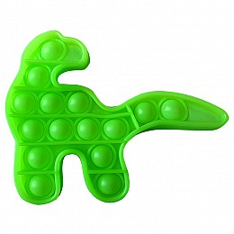 Игрушка антистресс Pop It Люминесцентный Зелёный Динозавр
