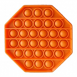 Игрушка антистресс Pop It Оранжевый восьмиугольник