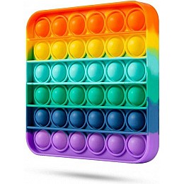 Сенсорная игрушка PopAr Pop It Нажми пузырь антистресс квадрат Multicolored