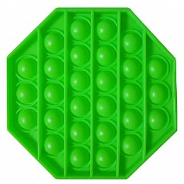 Игрушка антистресс Pop It Флуоресцентный Зелёный Восьмиугольник