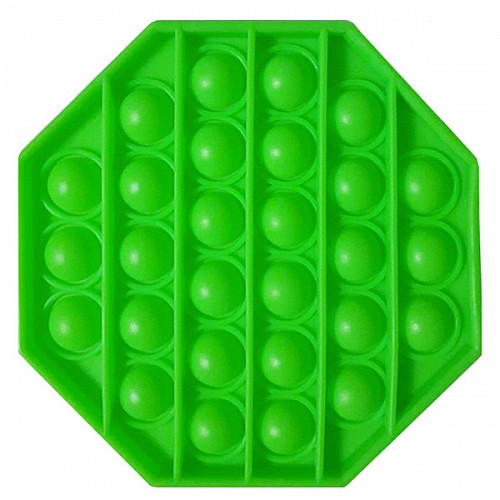 Іграшка антистрес Pop It Флуоресцентний Зелений Восьмикутник
