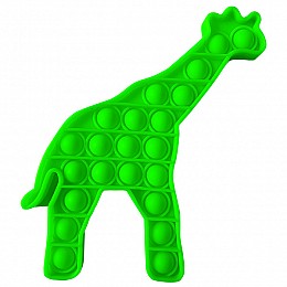 Игрушка антистресс Pop It Флуоресцентный Зелёный Жираф
