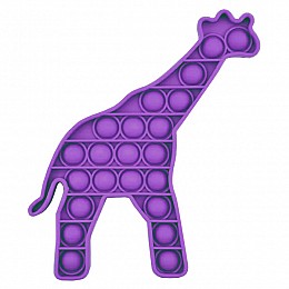 Игрушка антистресс Pop It Фиолетовый Жираф
