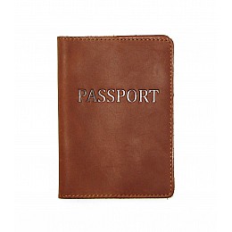 Обложка на паспорт DNK Leather Паспорт-H col.N Светло-коричневая 15,5*9,8 см