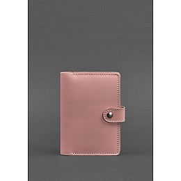 Кожаная обложка для паспорта 3.0 розовая BlankNote