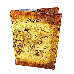 Обложка для паспорта кожаная DevayS Maker 01-01-057 Разноцветная