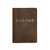 Обкладинка на паспорт DNK Leather Паспорт-H col.G 15,5х9,8 см Коричнева