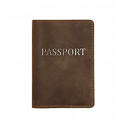 Обкладинка на паспорт DNK Leather Паспорт-H col.G 15,5х9,8 см Коричнева