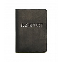 Обложка на паспорт DNK Leather Паспорт-H col.J 15,5х9,8 см Черная