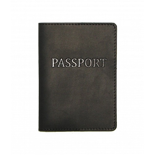 Обкладинка на паспорт DNK Leather Паспорт-H col.J 15,5х9,8 см Чорна