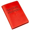 Обкладинка на паспорт SHVIGEL Crazy шкіряна Червоний (13959)
