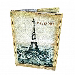 Обложка для паспорта кожаная DevayS Maker 01-01-063 Разноцветная