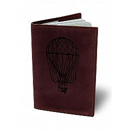 Кожаная обложка для паспорта BermuD B 01-18Br-01-5 Бордовый