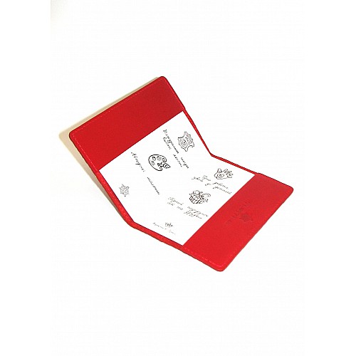 Обкладинка на паспорт Turtle B5116H Червоний