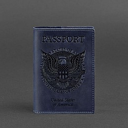 Обкладинка для паспорта BlankNote Темно-синій (BN-OP-USA-nn)