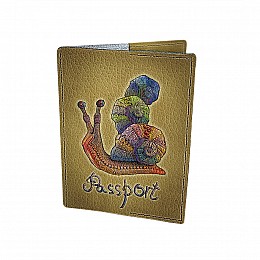 Обложка для паспорта кожаная DevayS Maker 01-01-429 Разноцветный
