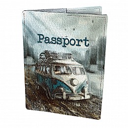 Обложка для паспорта кожаная DevayS Maker 01-01-423 Разноцветный