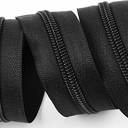 Рулонна блискавка Zipper Студия Комфорта спіральна № 8 Чорний (1м)