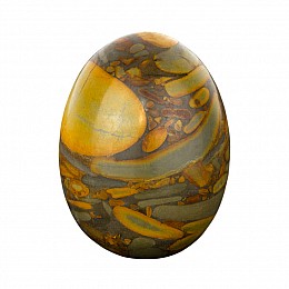 Фигурка Яйцо Натуральный Камень Размер 4,8х3,6х3,6 см Коричневый (13097)