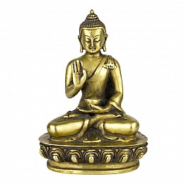 Статуетка HandiCraft Будда в жесті «Абхайя-мудра» 13.6 см (26795)