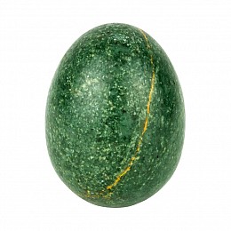Фігурка Яйце Натуральний Камінь 4,8х3,6х3,6 см Зелений (13095)