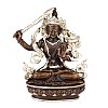Статуя HandiCraft Манджушрі тиб. Джампел Янг Бронза сріблення Непал 9 см (26750)