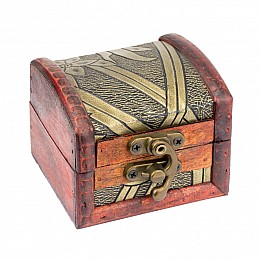 Скринька в колоніальному стилі Guardar 7.9х7,3х6 см Коричневий Бронзовий (27380)