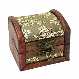 Скринька в колоніальному стилі Guardar 7.9х7,3х6 см Коричневий Золотистий (27372)