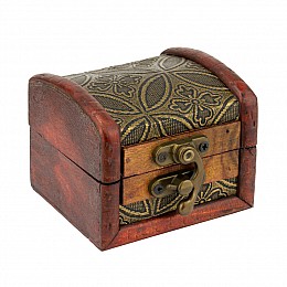 Скринька в колоніальному стилі Guardar 7.9х7,3х6 см Коричневий Бронзовий (27376)