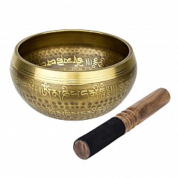 Поющая чаша Тибетская Singing bronze 15,5/15,5/8 см Бронзовый (26593)