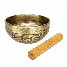 Співоча чаша Тибетська Singing bronze 11,4/11,4/5,6 см Бронзовий (26541)