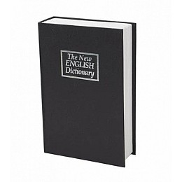 Книга сейф Mine Английский словарь 18 см Черный (hub_ztcqq2)